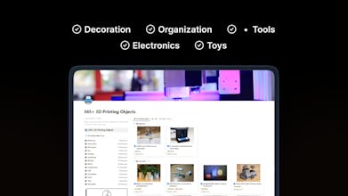 365+ 3D Printing Objects gallery image