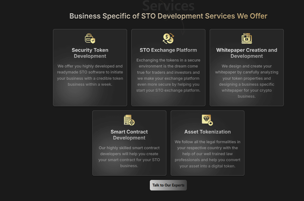 STO Script Platform - Screenshot 2 showing product features and functionality