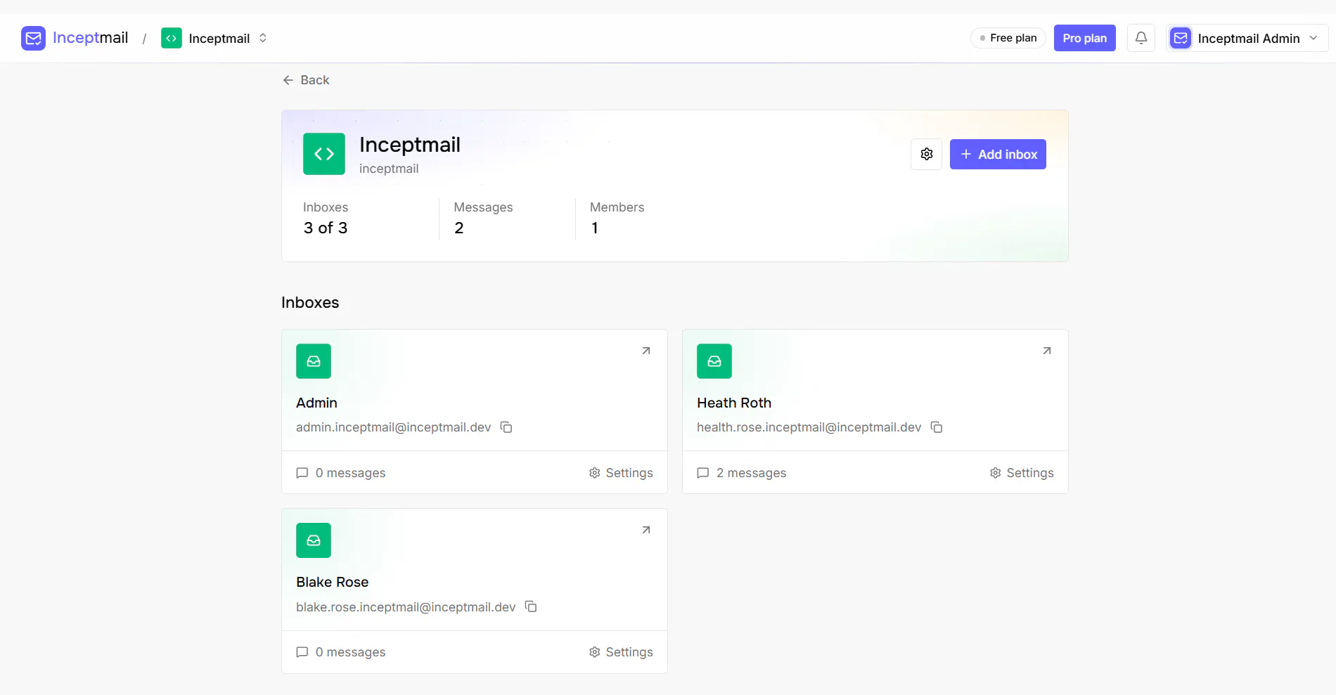 Inceptmail gallery image