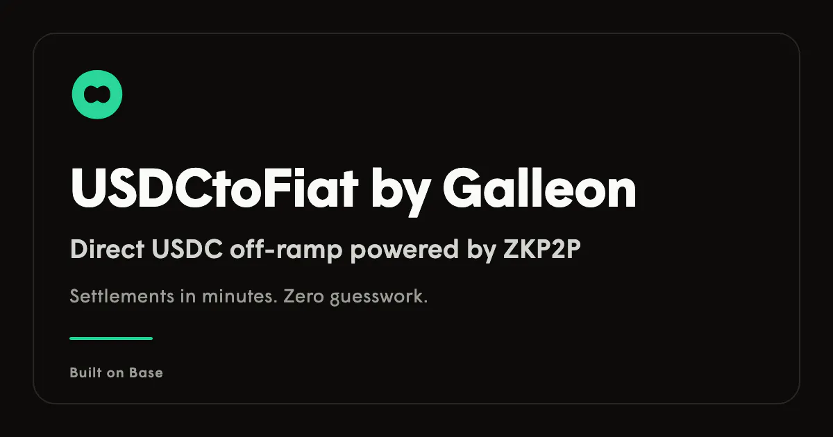 USDCtoFiat by Galleon Labs gallery image