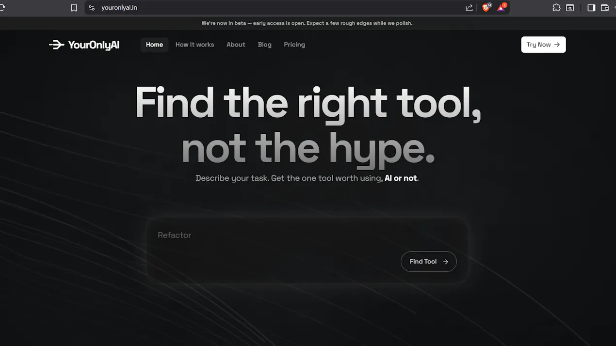 YourOnlyAI product