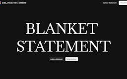 Blanket Statement media 1