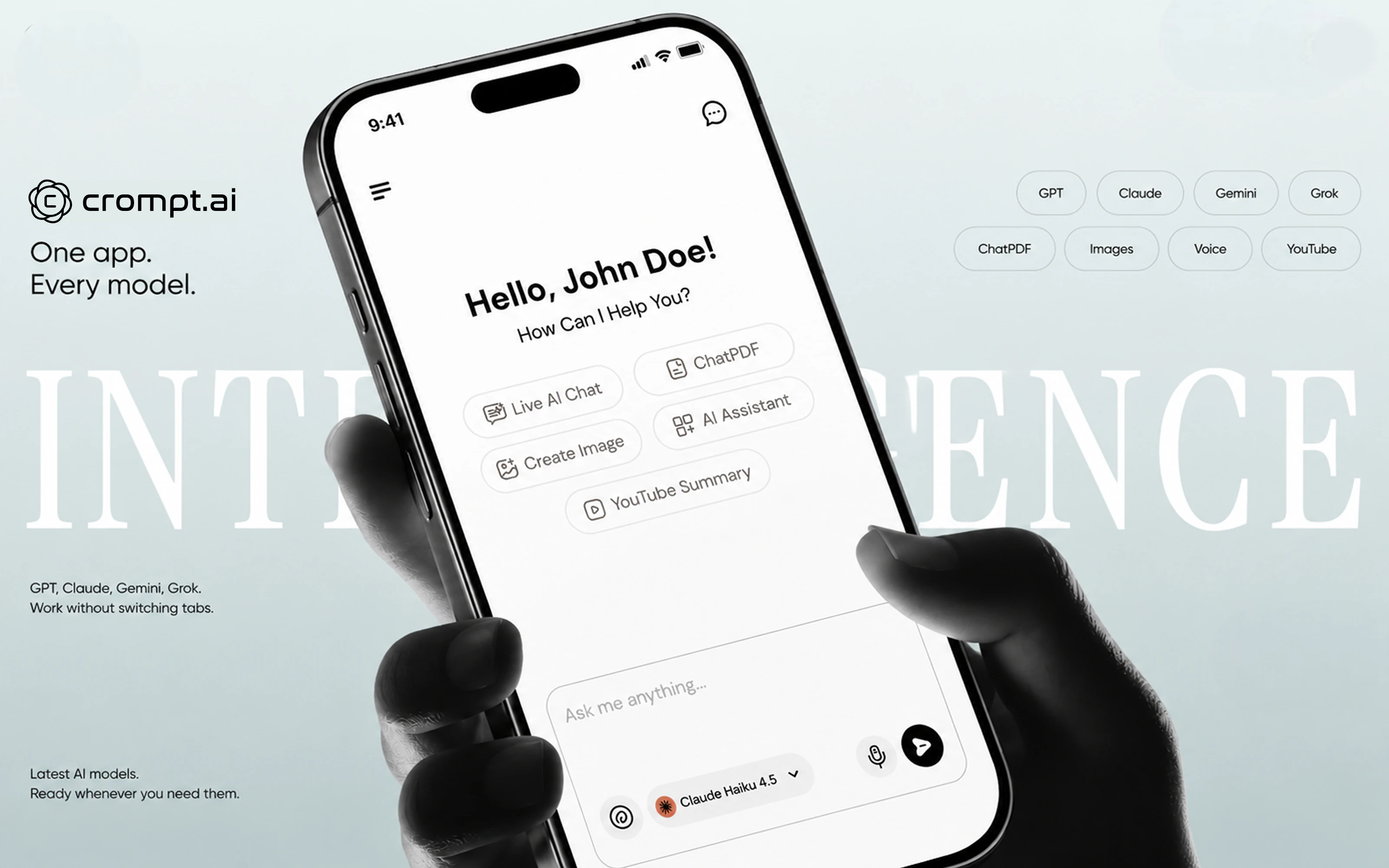 Crompt AI App - Your Daily AI Assistant 截图