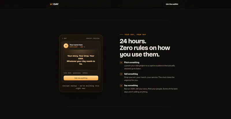 1Day – One spotlight, every 24 hours screenshot 5