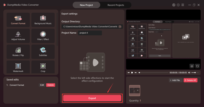 Media Penukar Video Dumpmedia - Penukar video All-in-One, editor, pemain dan pemuat turun. 3