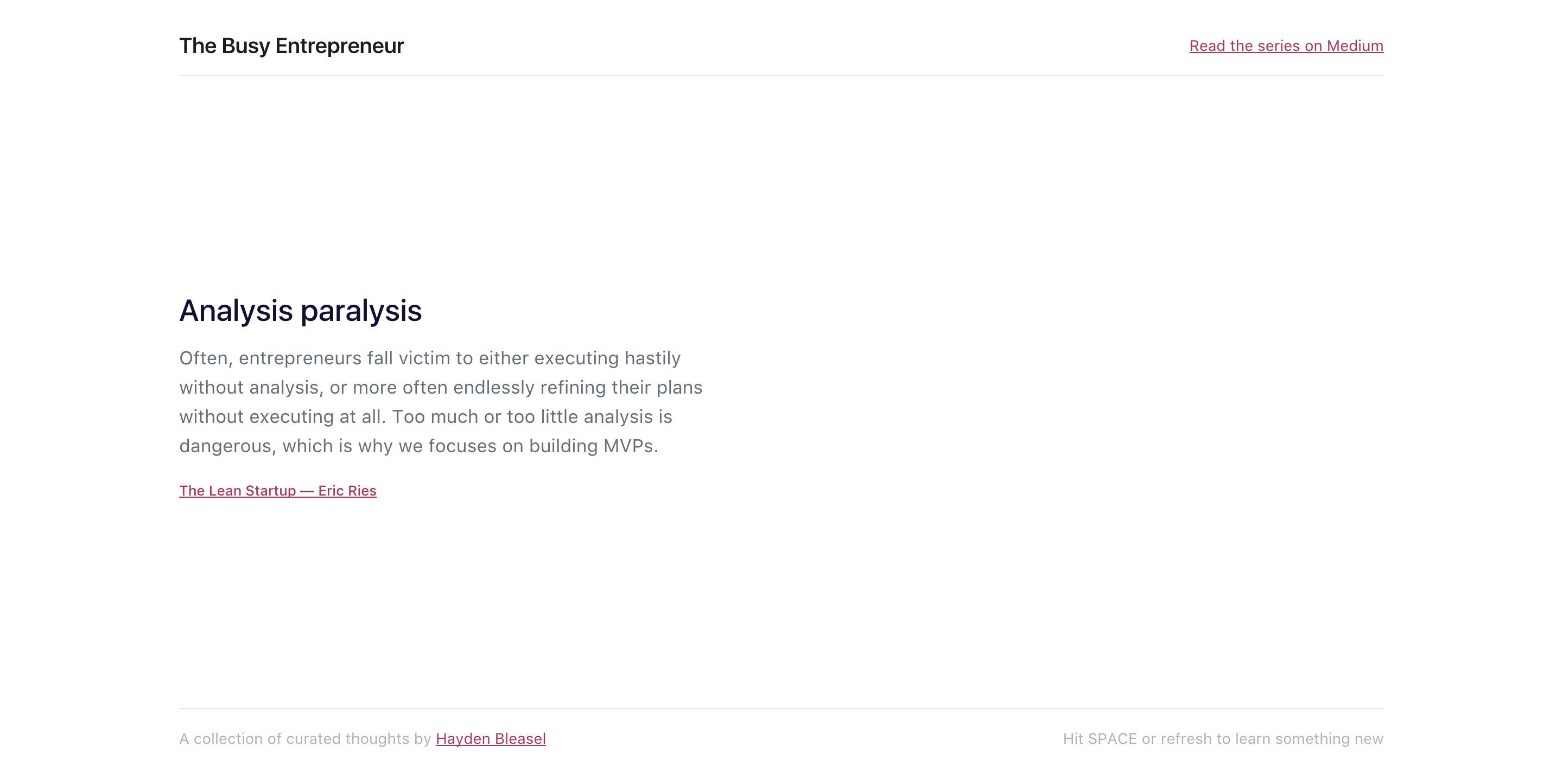 The Busy Entrepreneur gallery image