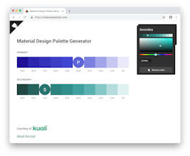 Material Design Palette Generator gallery image