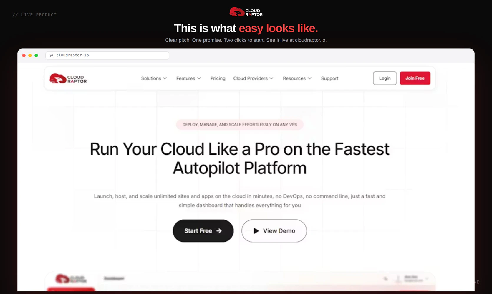 CloudRaptor screenshot 1