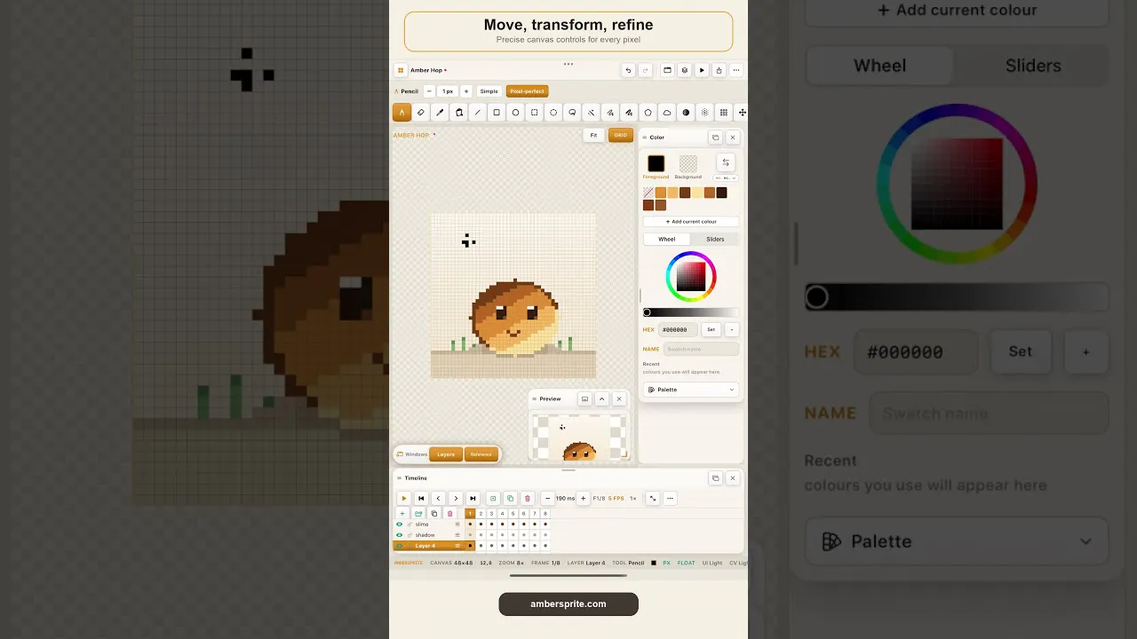 Ambersprite — Pixel Art Studio for iPad gallery image