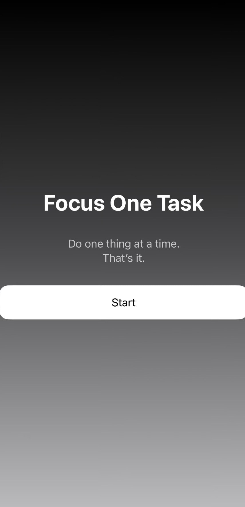 Just one task