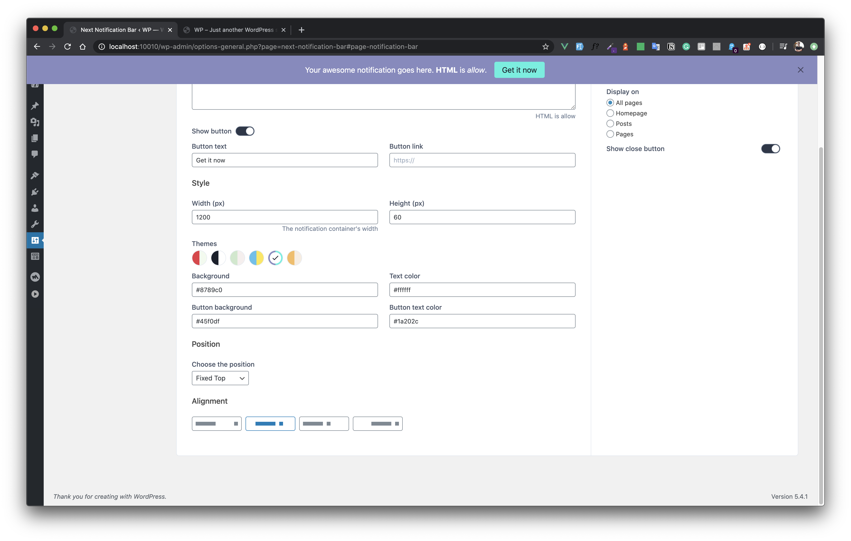 Next Notification Bar gallery image