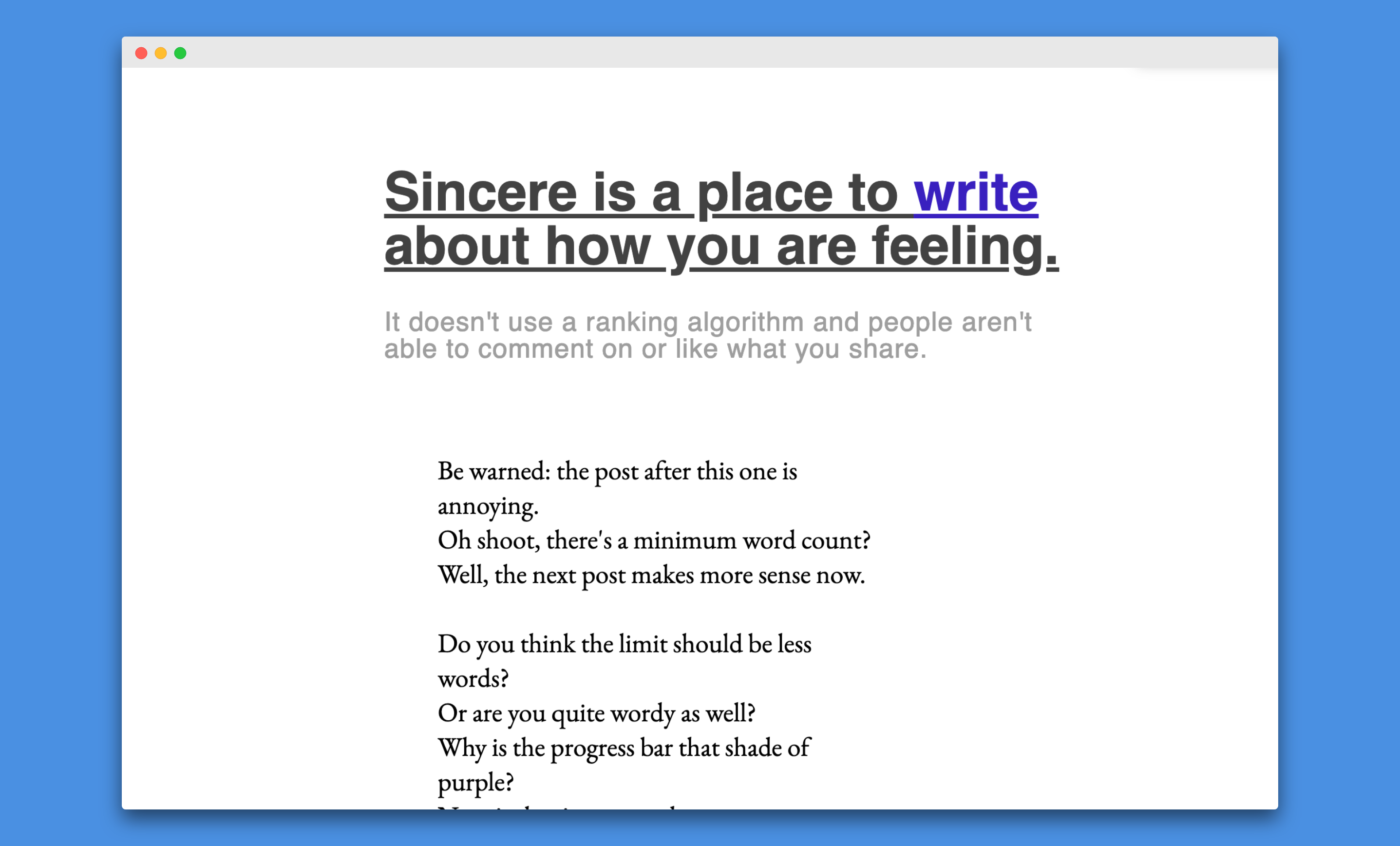 Sincere gallery image