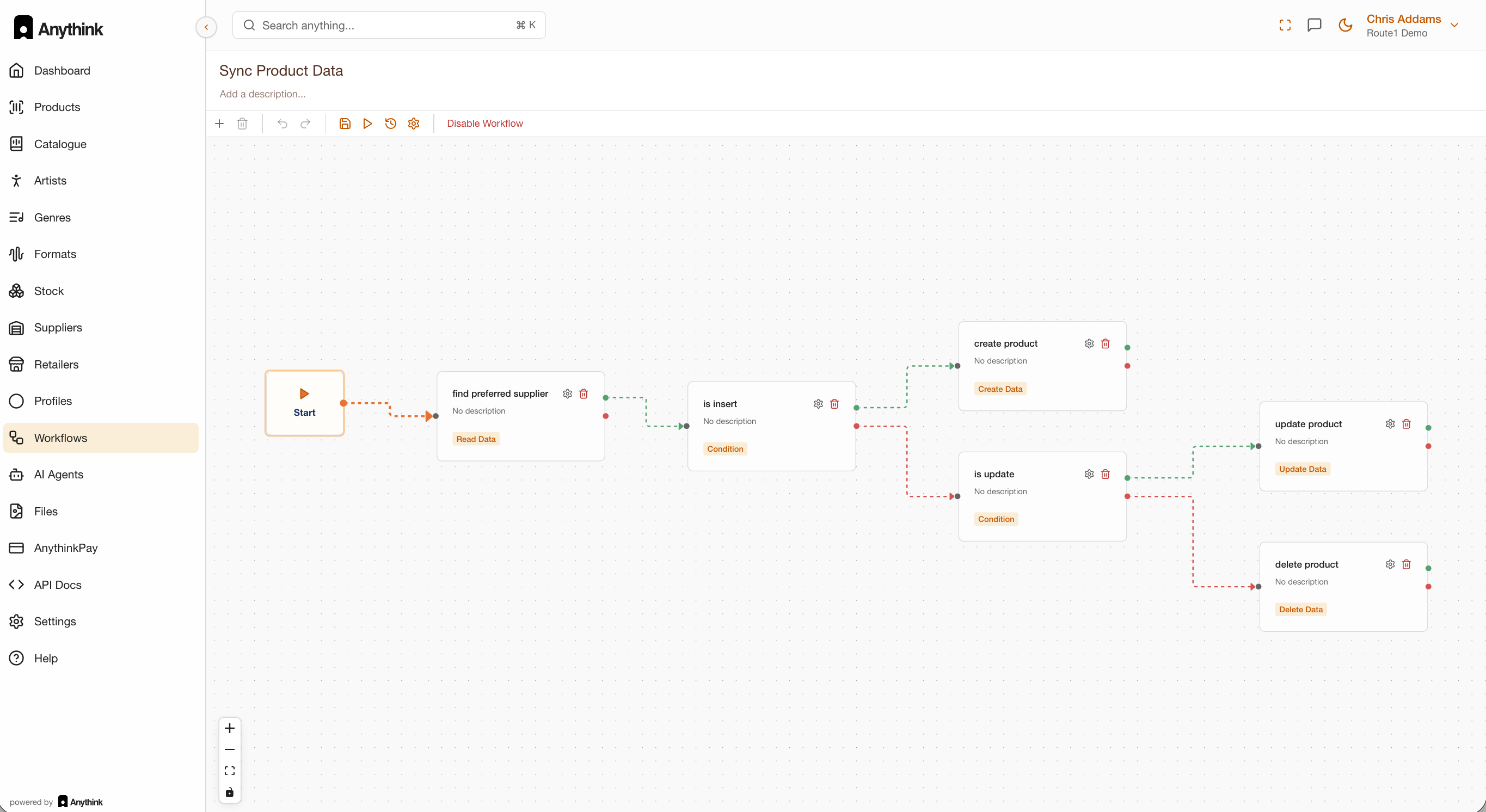 Anythink - Screenshot 2 showing product features and functionality