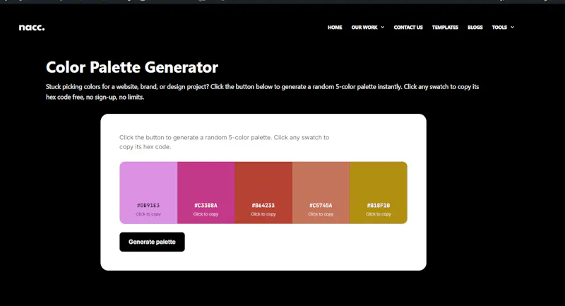Color Palette Generator screenshot 1