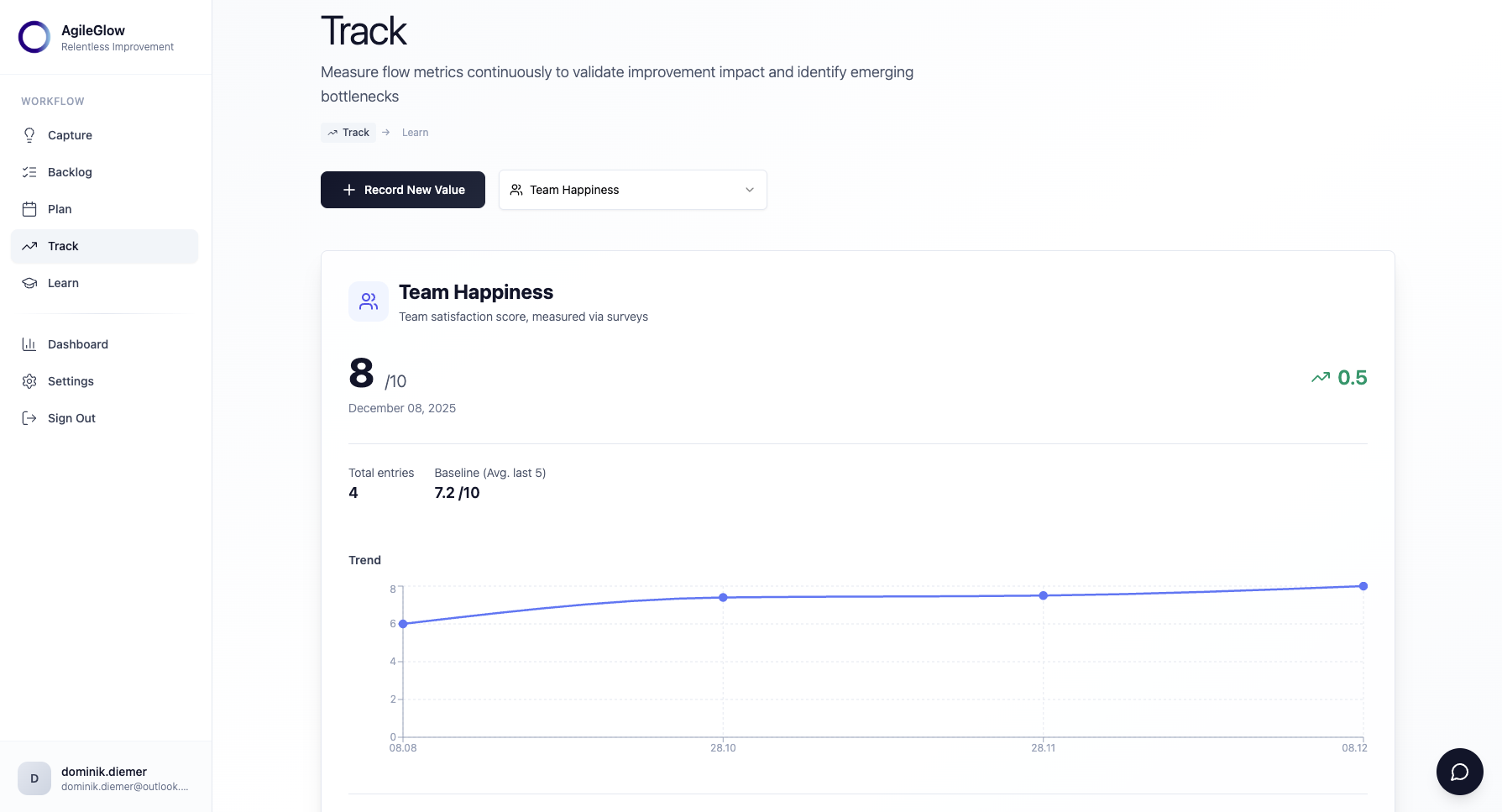 AgileGlow - Screenshot 5 showing product features and functionality