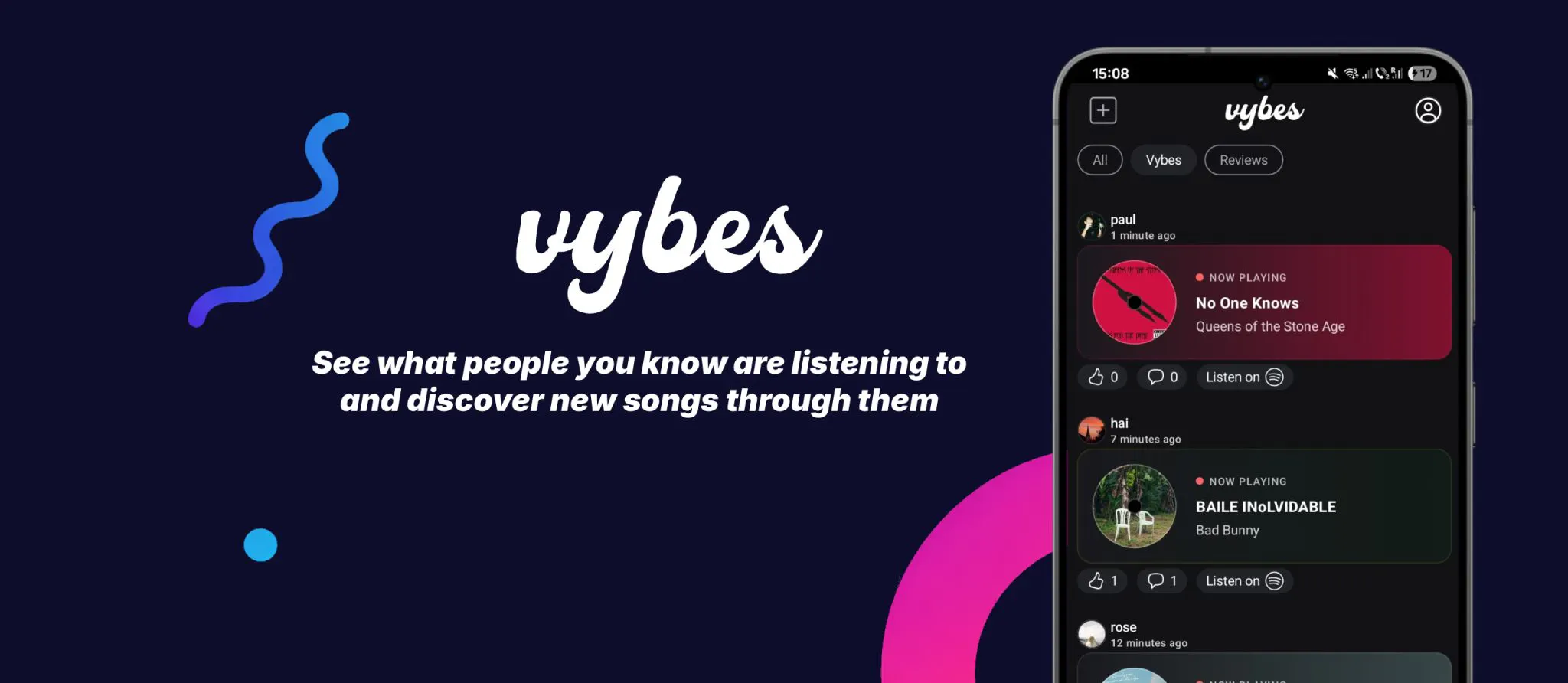 vybes product banner