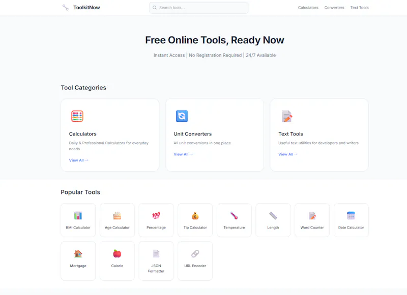 ToolkitNow screenshot 1