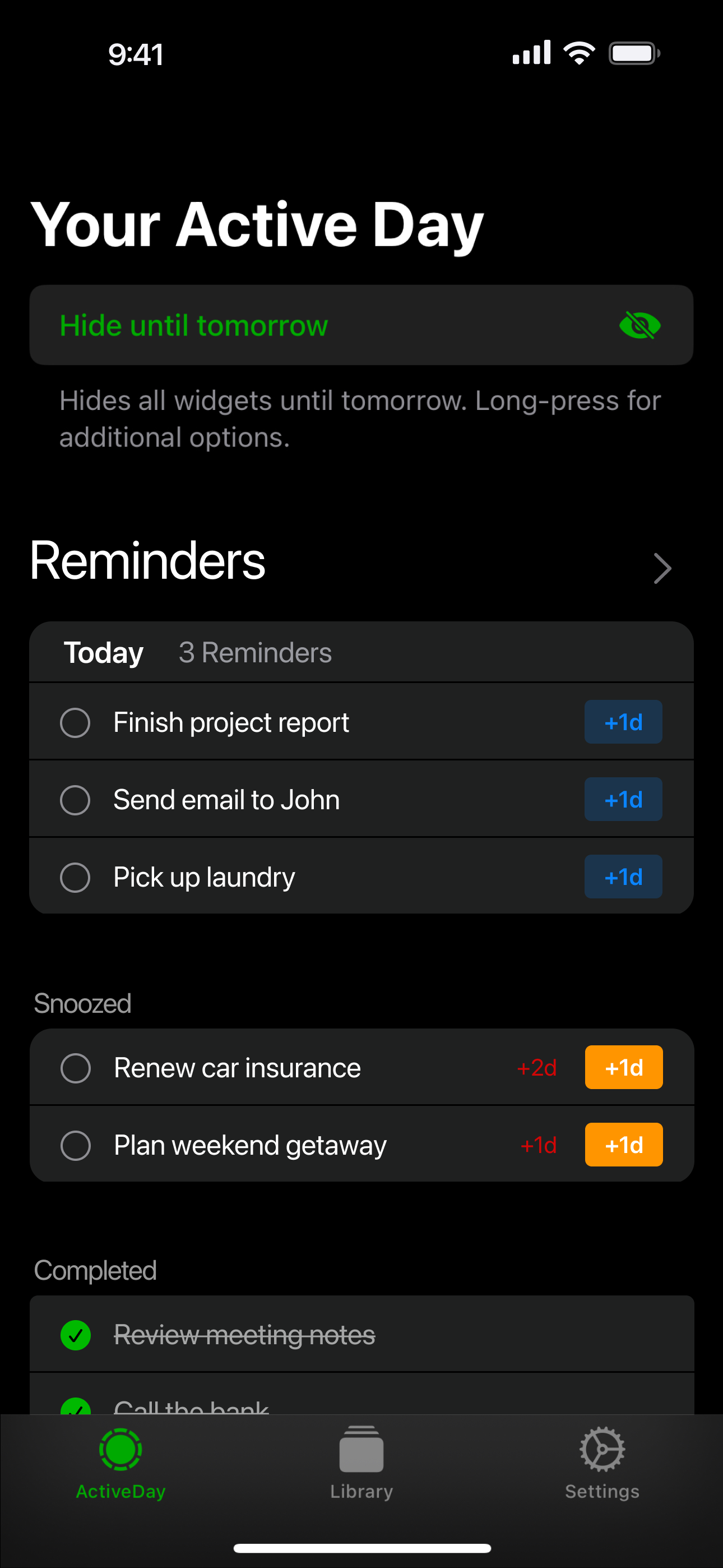 Activeday - Eerste full-size vergrendelingsscherm widgets voor iPhone media 5