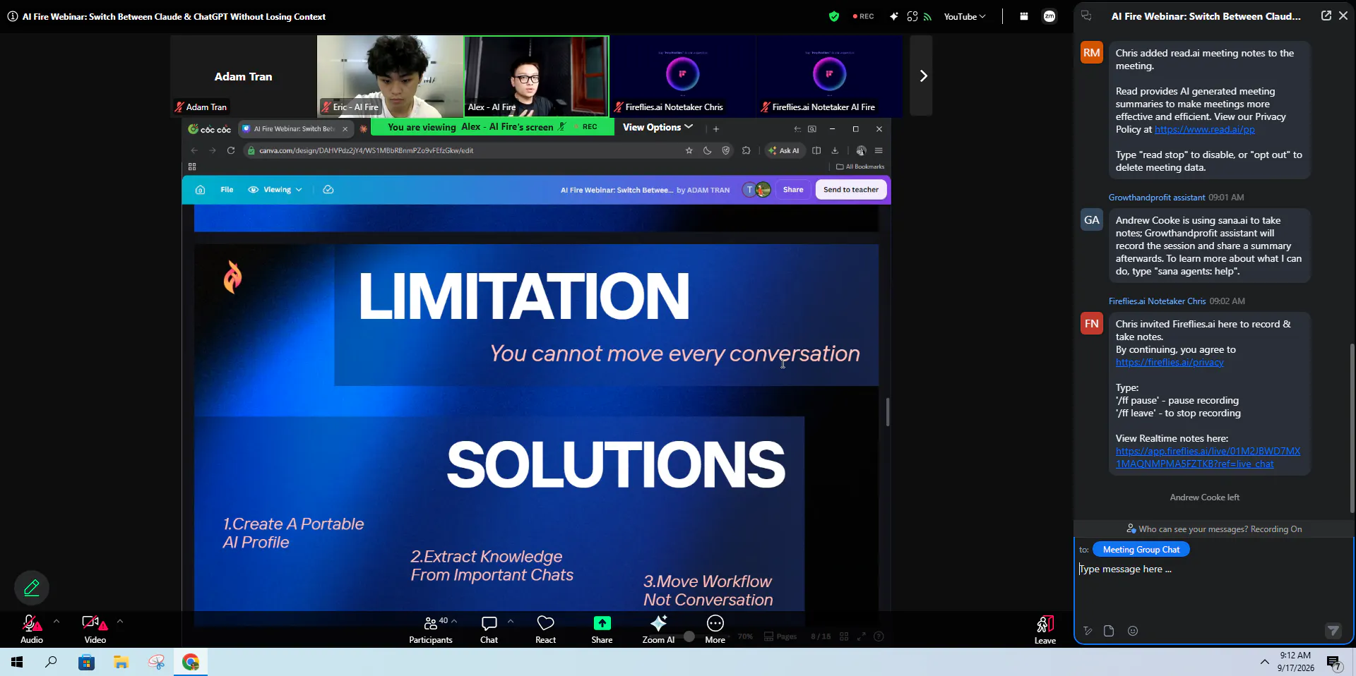 ChatGPT and Claude Context Transfer gallery image
