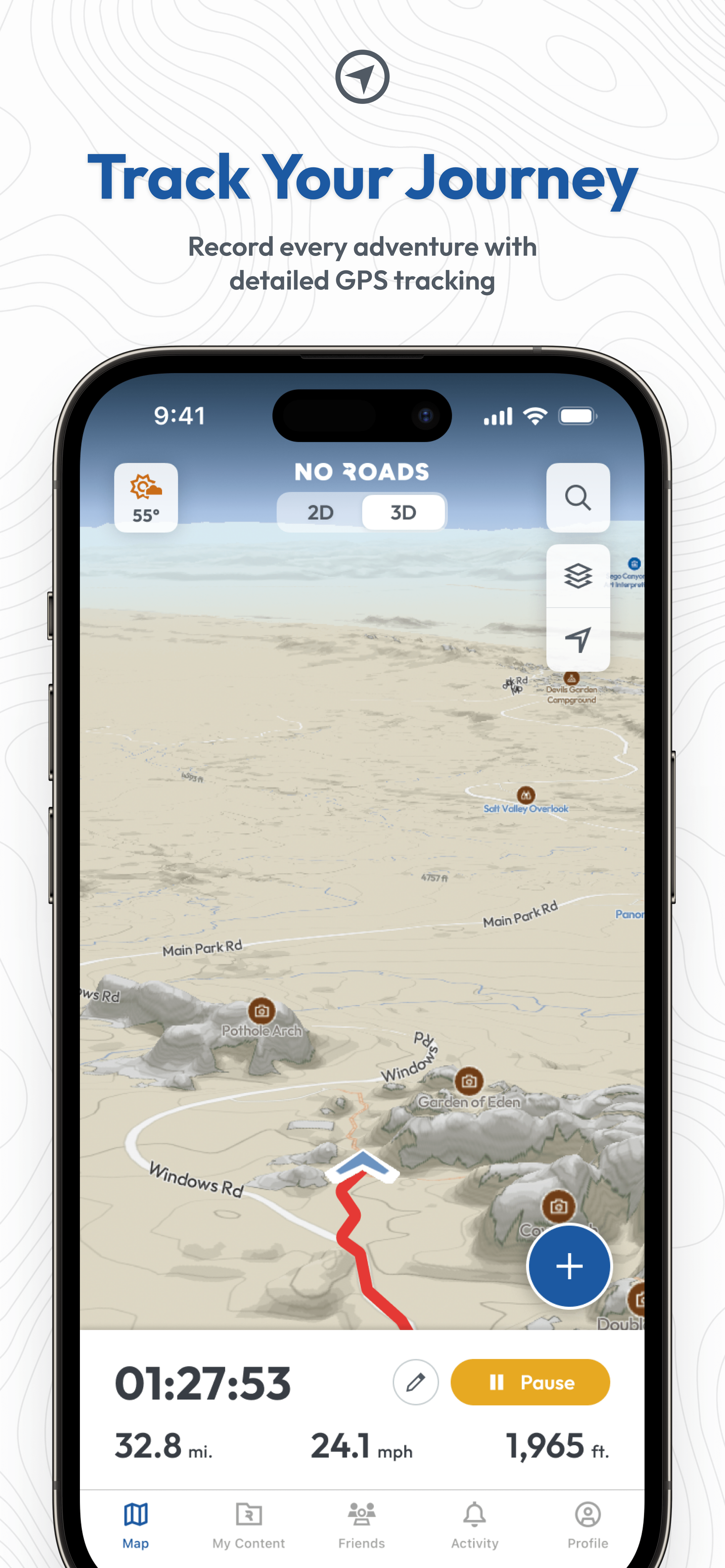 Niente strade - Piattaforma di mappatura e scoperta per avventurieri fuoristrada media 4
