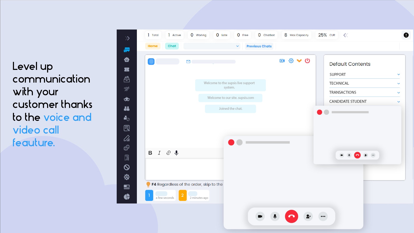 Supsis Live support system and Chatbot gallery image