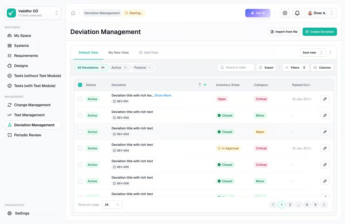 Validfor - Screenshot 2 showing product features and functionality