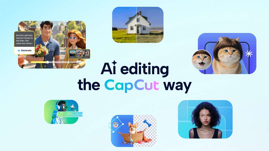 Capcut ai Suite - Basit bir editörde AI ile içerik oluşturun, düzenleyin veya remix medya 2