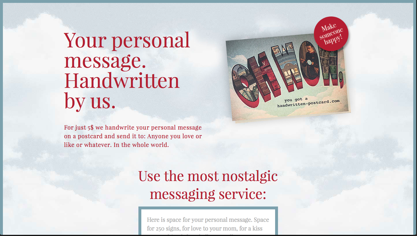 Handwritten Postcard gallery image