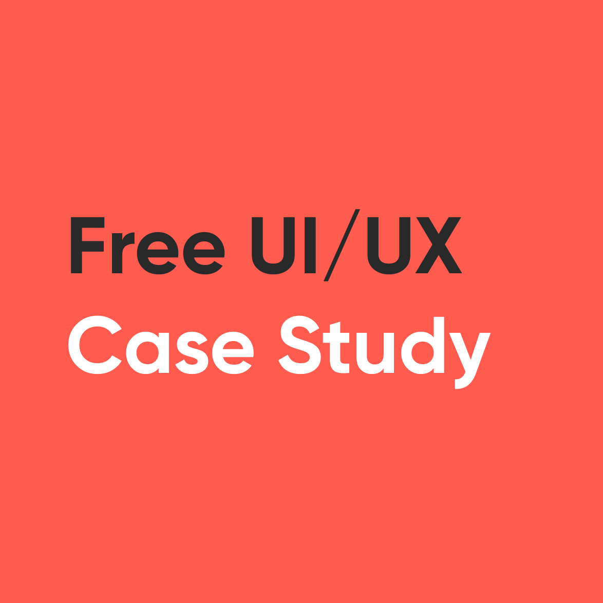 UI/UX vaka çalışması şablonu