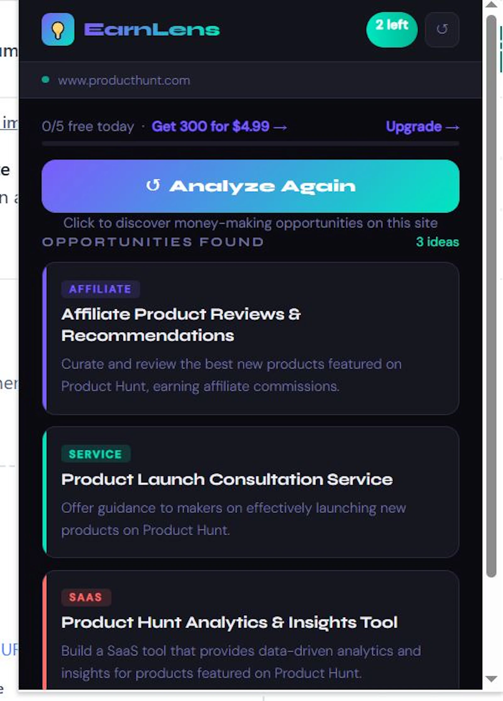 EarnLens – Spot Money in Every Website screenshot 1