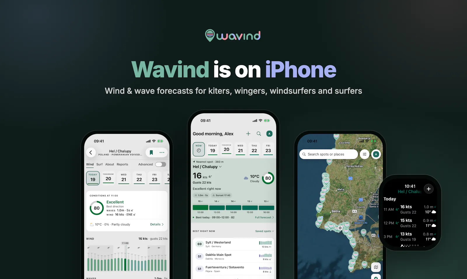 Wavind for iPhone and Apple Watch screenshot 2