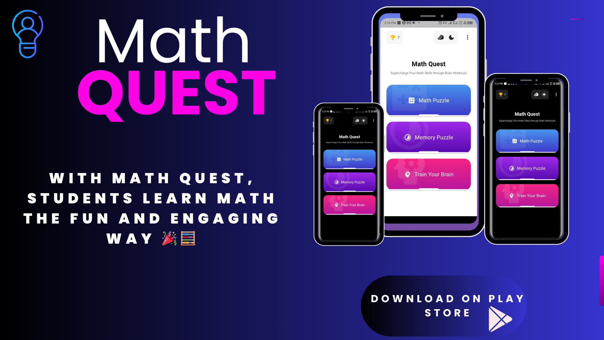 Math Quest - Screenshot 2 showing product features and functionality