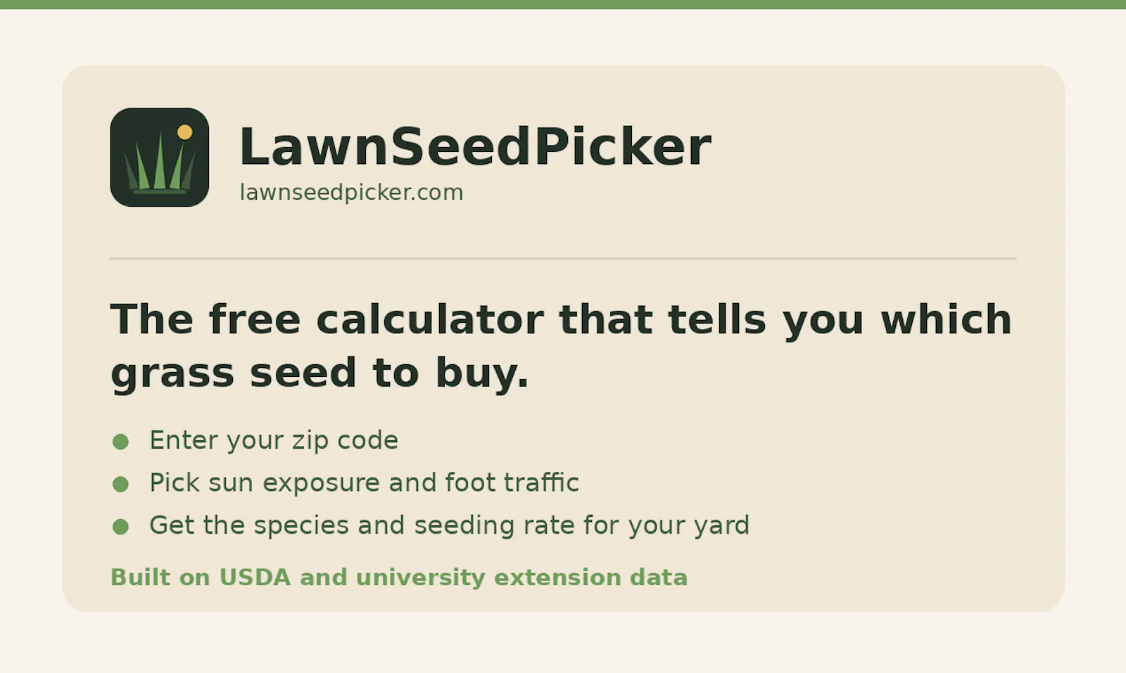 LawnSeedPicker screenshot 2