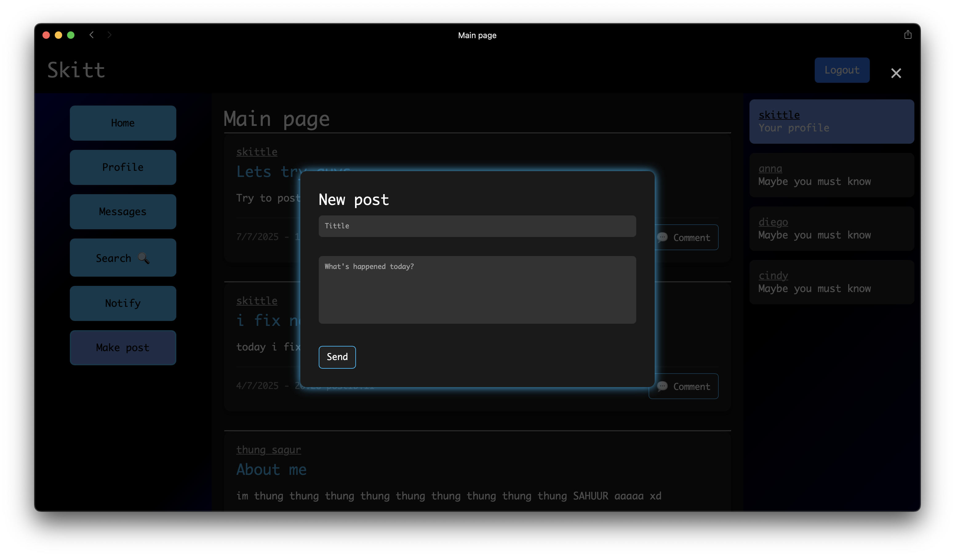 Media kotoran - Projek web pertama saya 2
