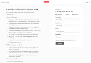 Java.io : Remote Jobs & Social Platform gallery image