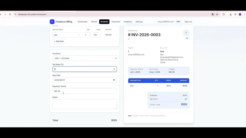 Freelancer Bill screenshot 1 (video preview)