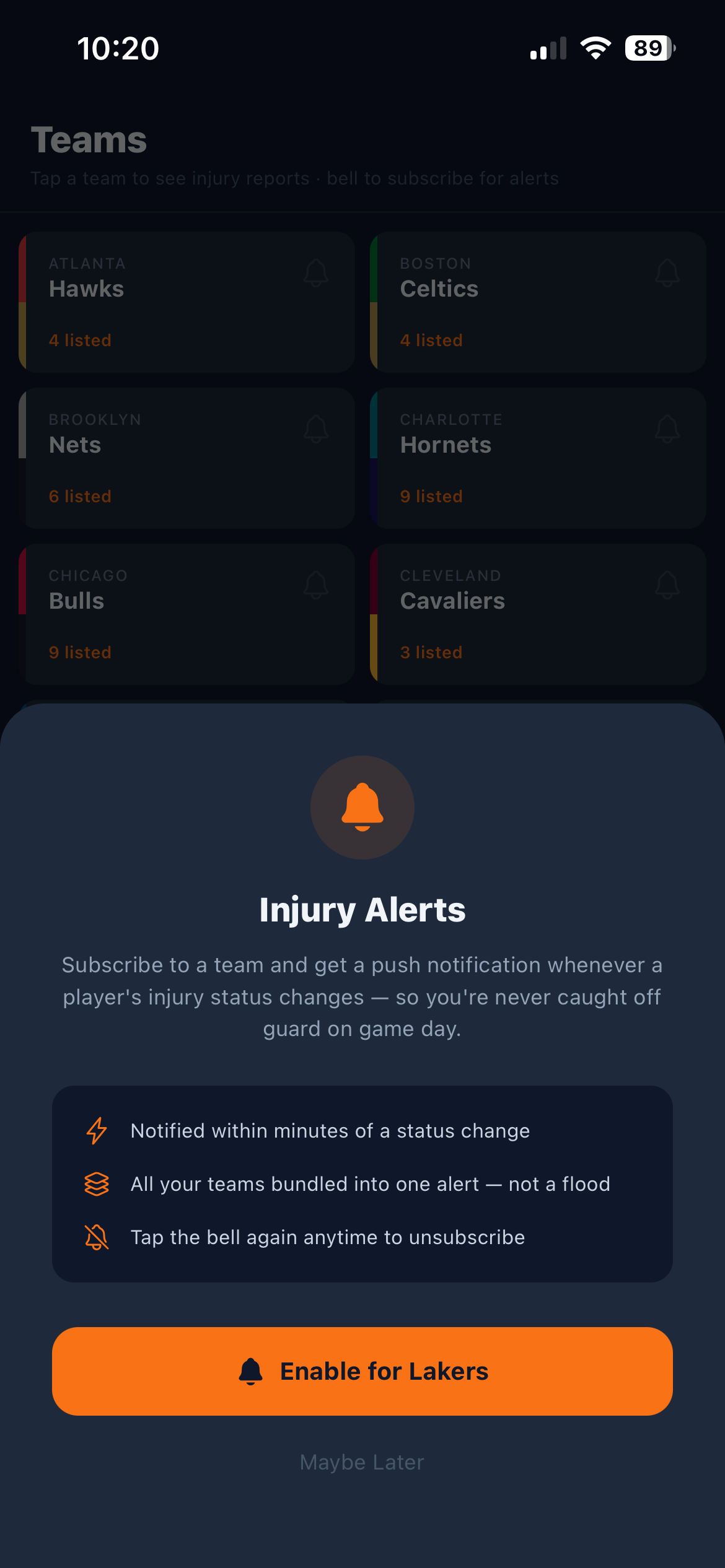 BenchWatch gallery image