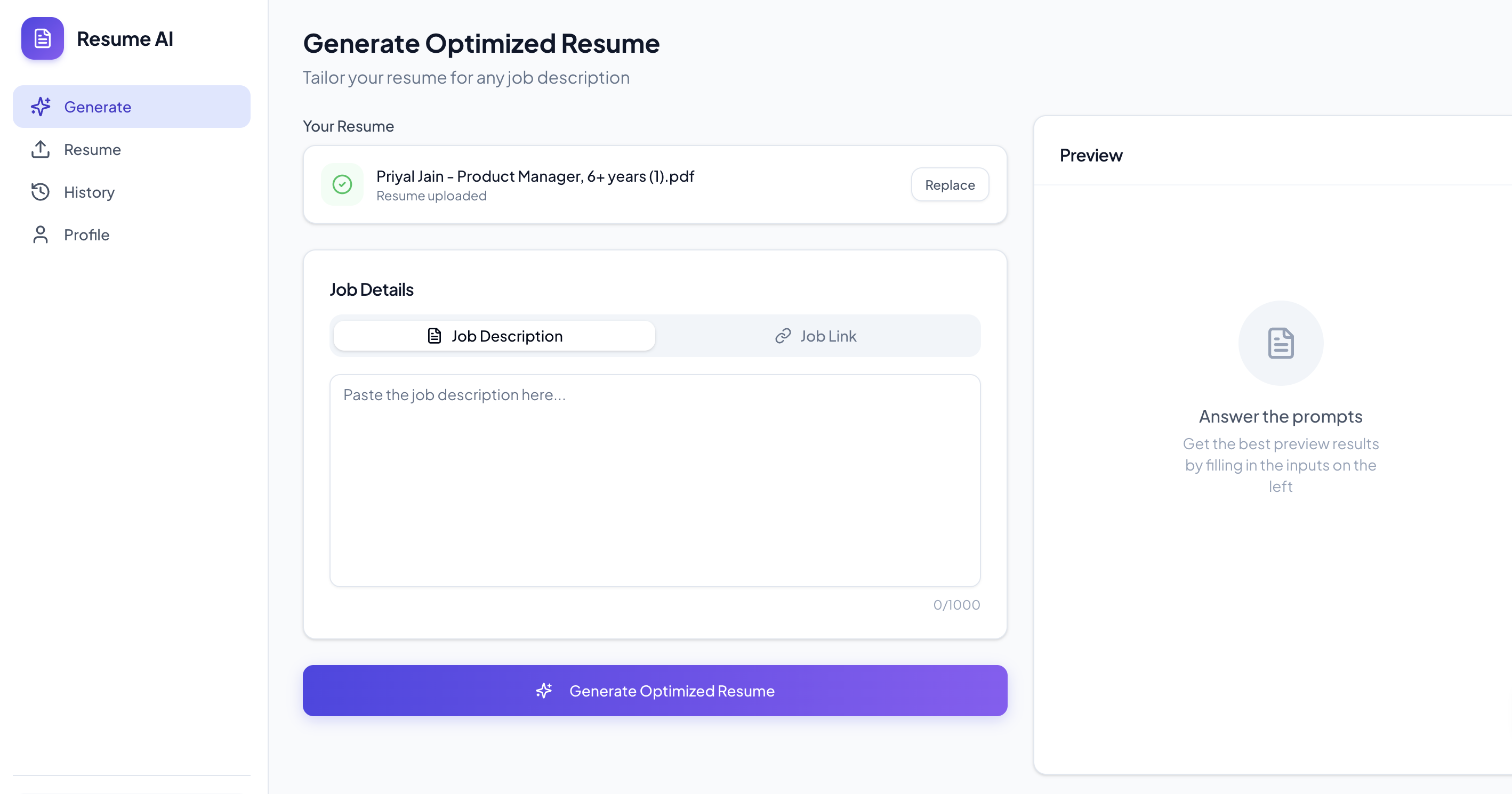 Resume Optimiser gallery image