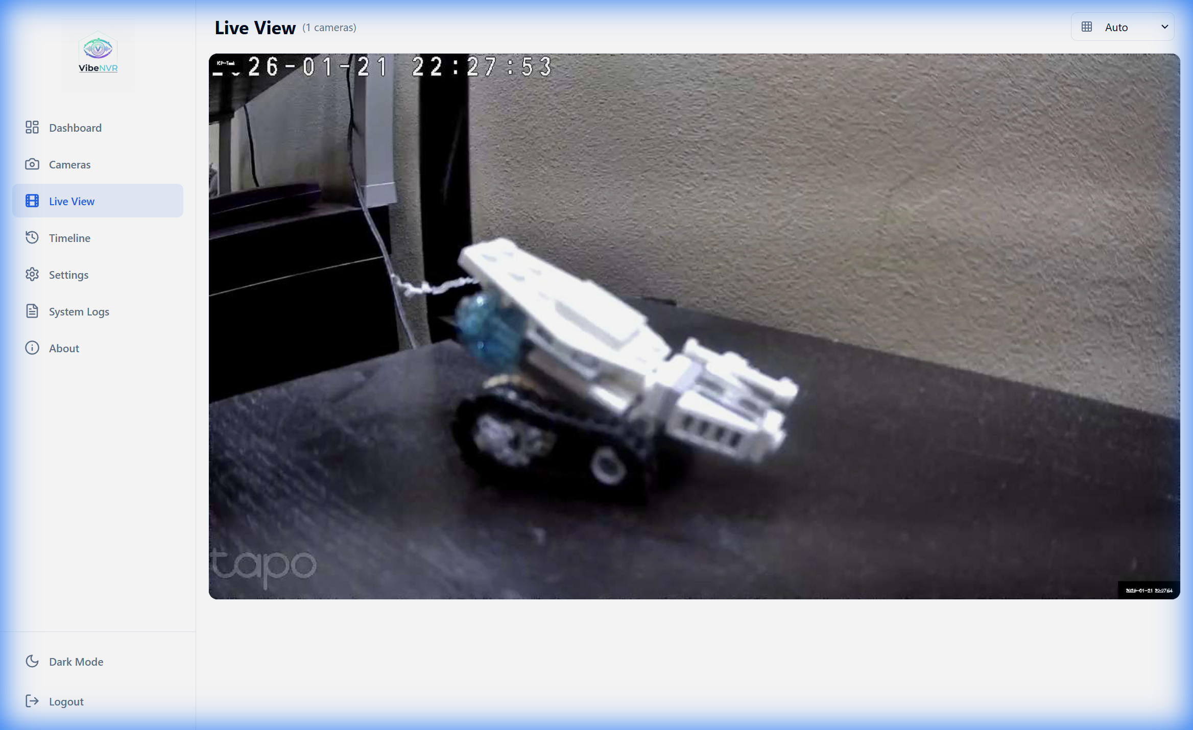 VibeNVR - Screenshot 4 showing product features and functionality
