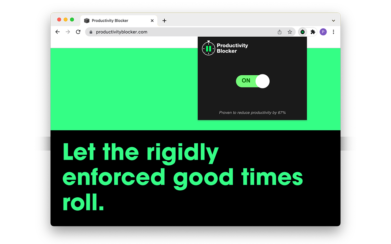 The Productivity Blocker