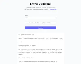 Shorts Generator gallery image
