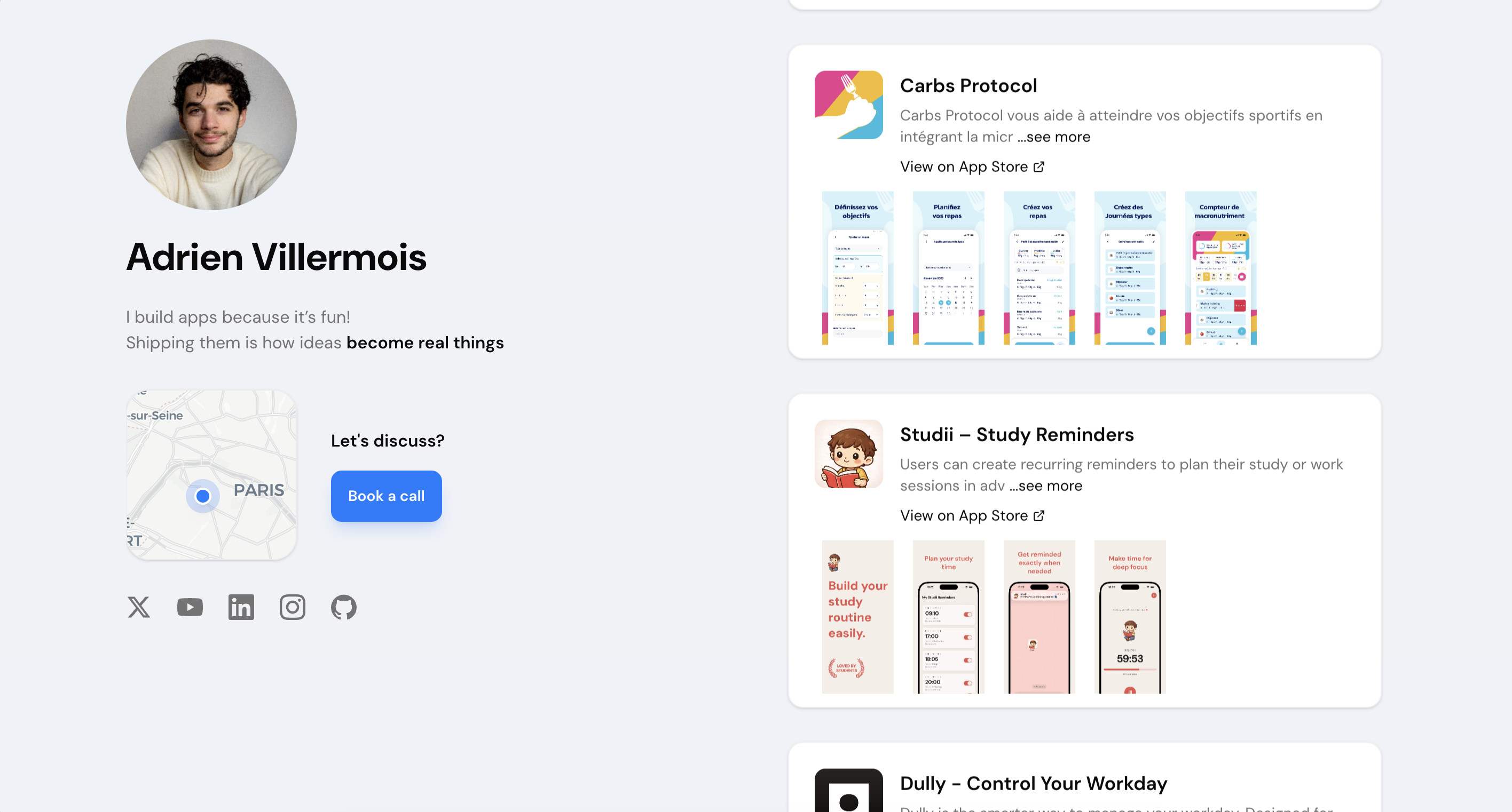 Mobile Page - Screenshot 2 showing product features and functionality