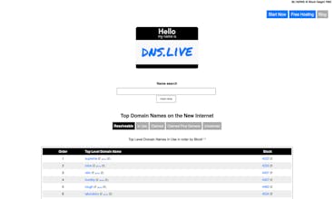 DNS.Live - A Handshake Barometer gallery image