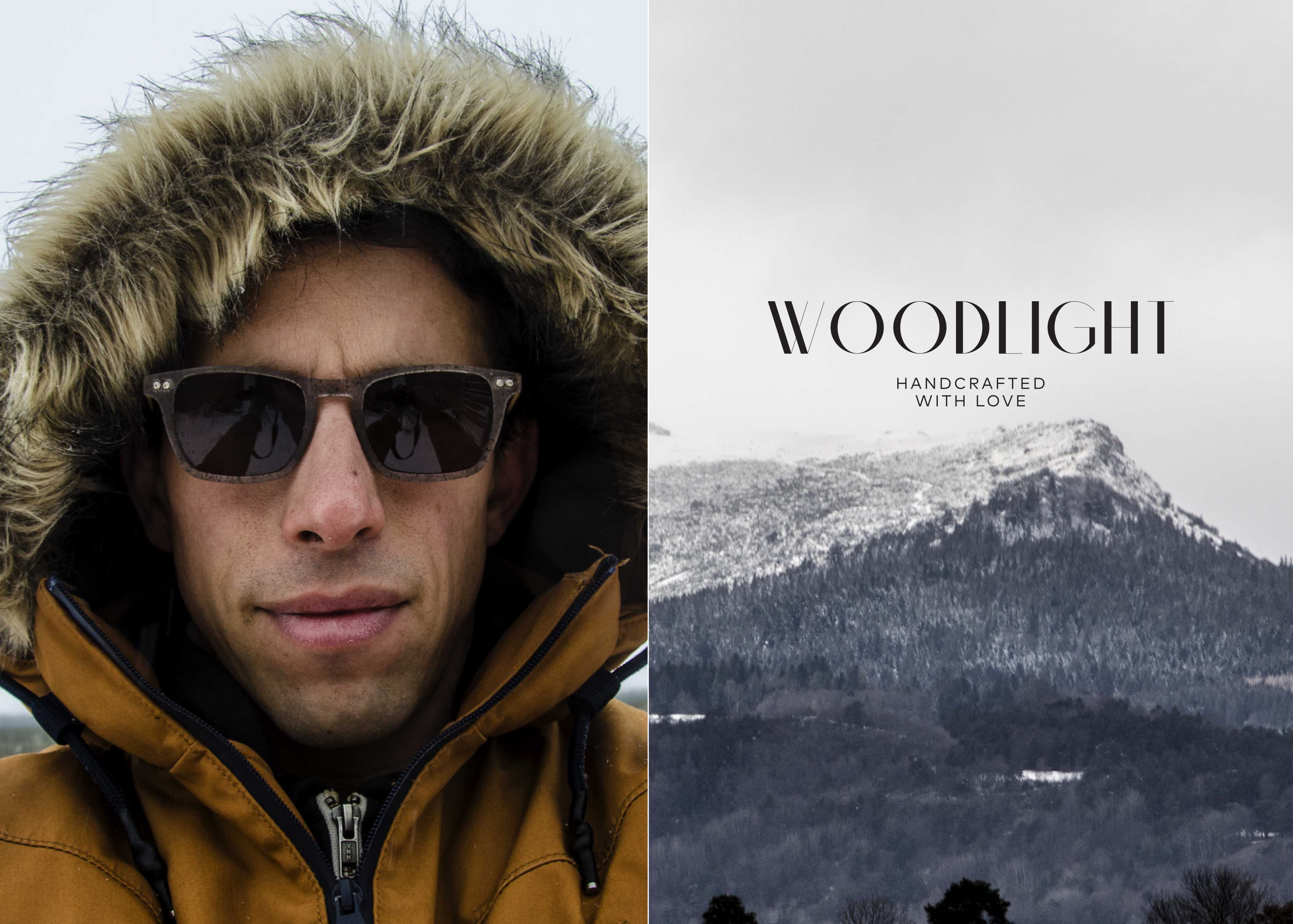 Sunglasses with volcanic stone shards gallery image