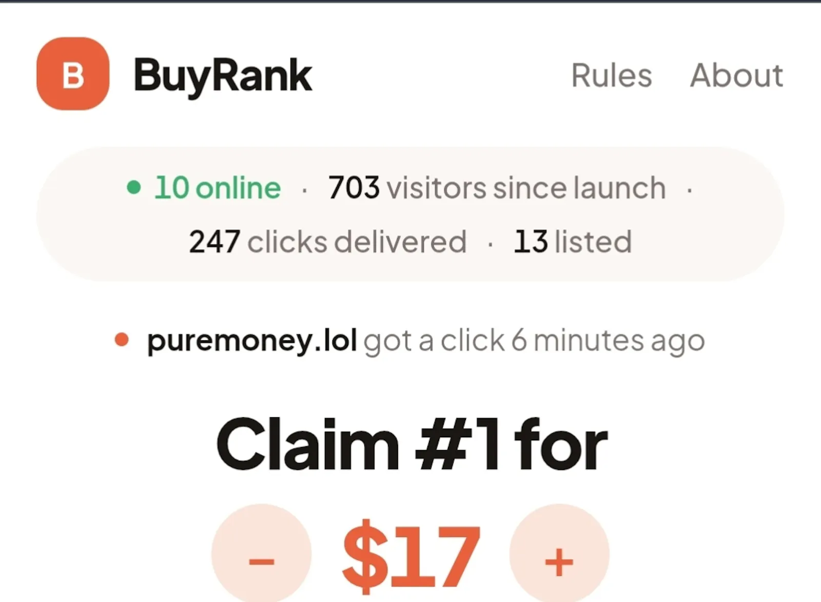 BuyRank screenshot 1