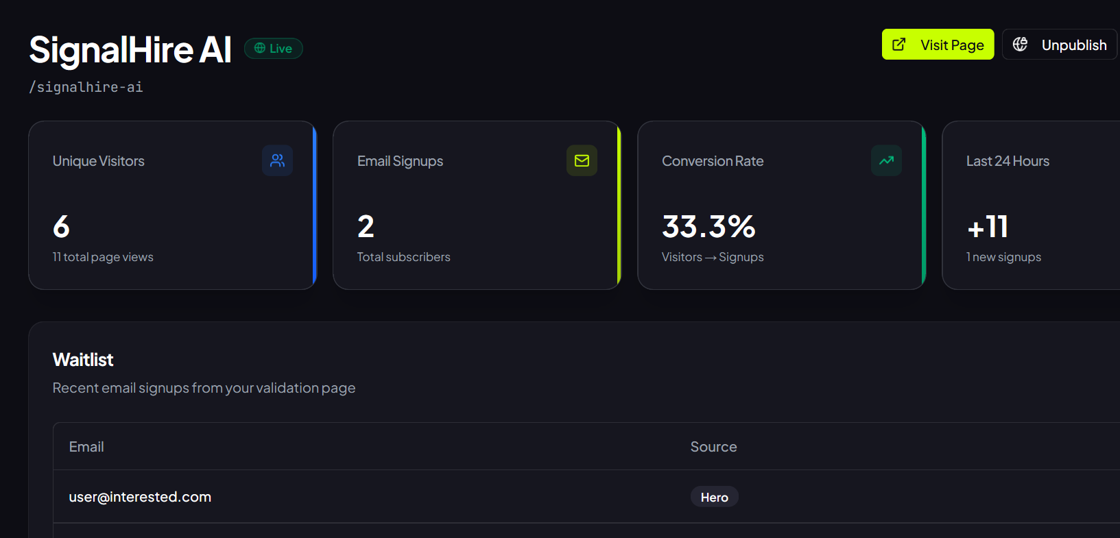 ValidateFast - Screenshot 3 showing product features and functionality
