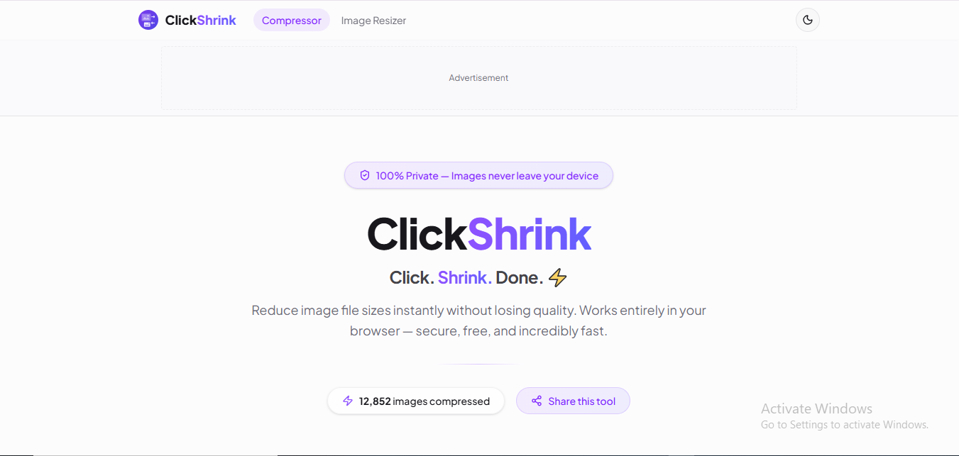 ClickShrink — Free Image Compressor gallery image