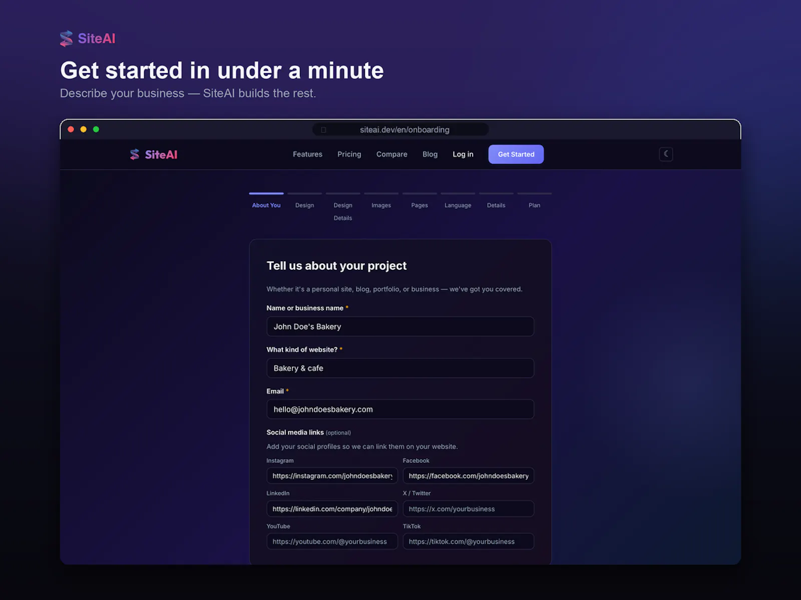 SiteAI screenshot 2