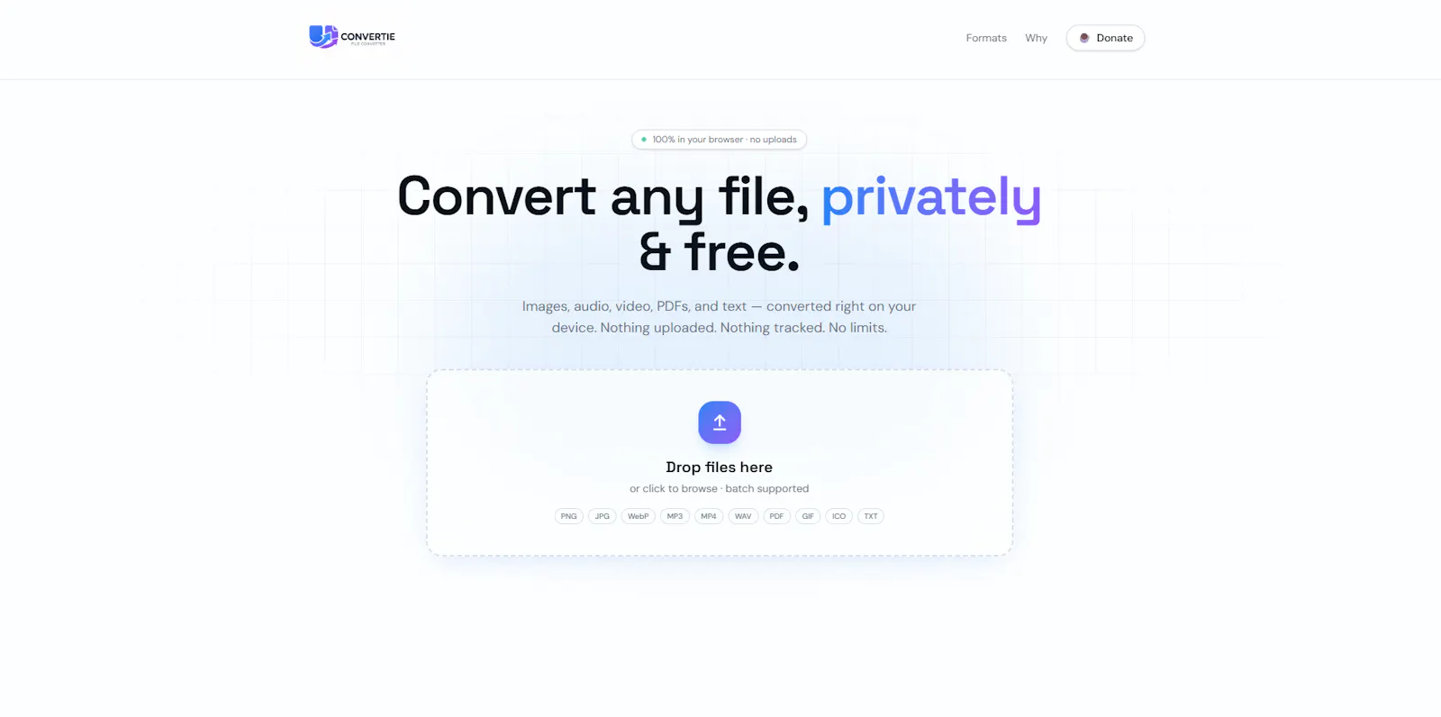 Convertie.org screenshot 2