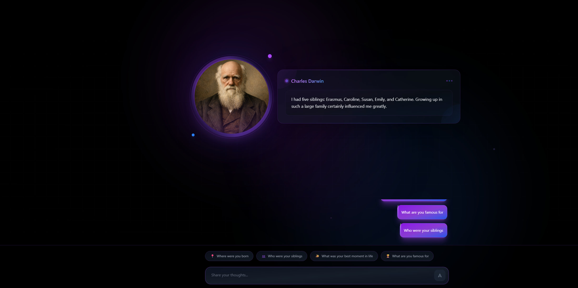 Echoes of History AI - Screenshot 2 showing product features and functionality